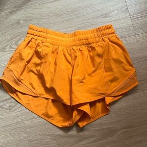 Lululemon Orange 2.5” Hotty Hot Short
